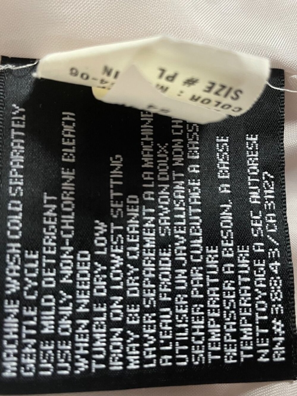 DKNY classic cotton trench coat, light tan, petite L - Picture 5 of 9